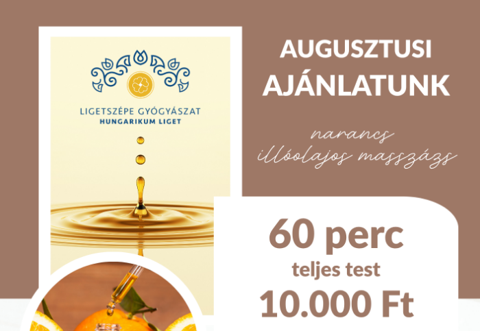 Augusztusi kényeztetés a Ligetszépe Gyógyászatban