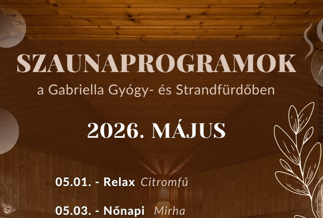 2026. májusi szaunaprogramok