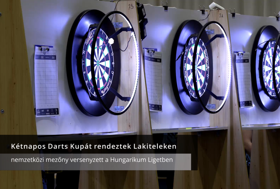 Nemzetközi mezőny darts versenyére került sor a Hungarikum Ligetben