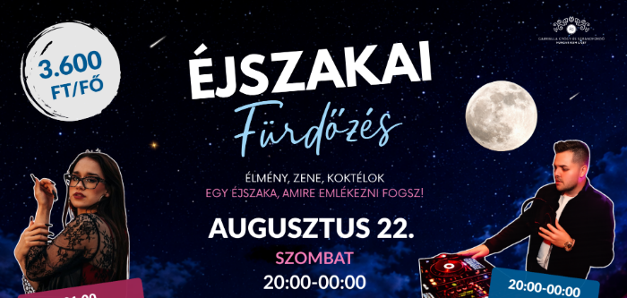 Nyár végi éjszakai fürdőzés