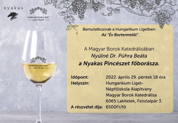 Nyakas Pincészet borkóstoló a Magyar Borok Katedrálisában