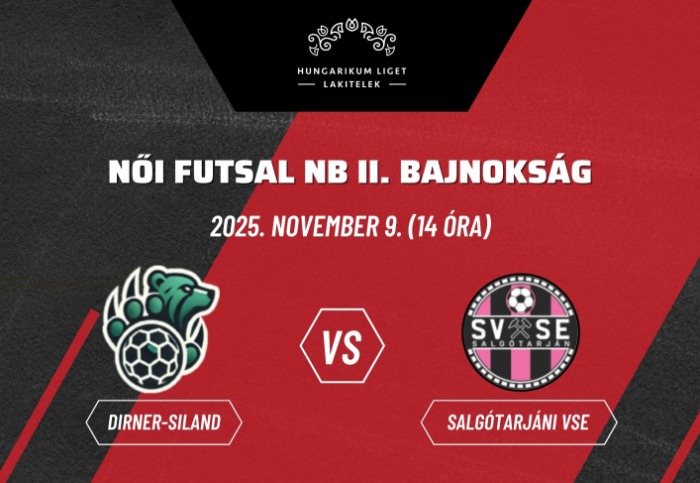 Női Futsal NB II. és MLSZ Regionális Férfi Futsal U19 bajnoki mérkőzés