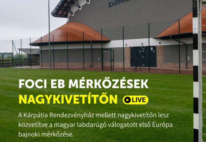 Foci EB mérkőzések nagykivetítőn