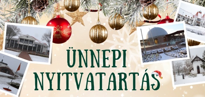 Részlegeink ünnepi nyitvatartása 2025