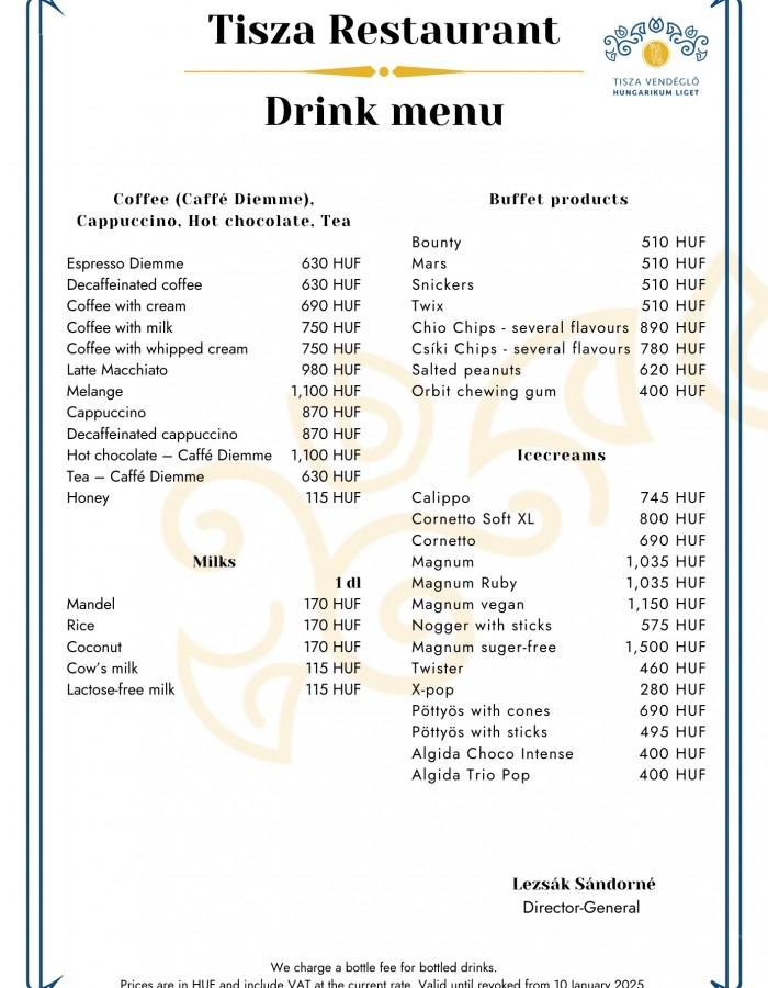 Drink menu 3