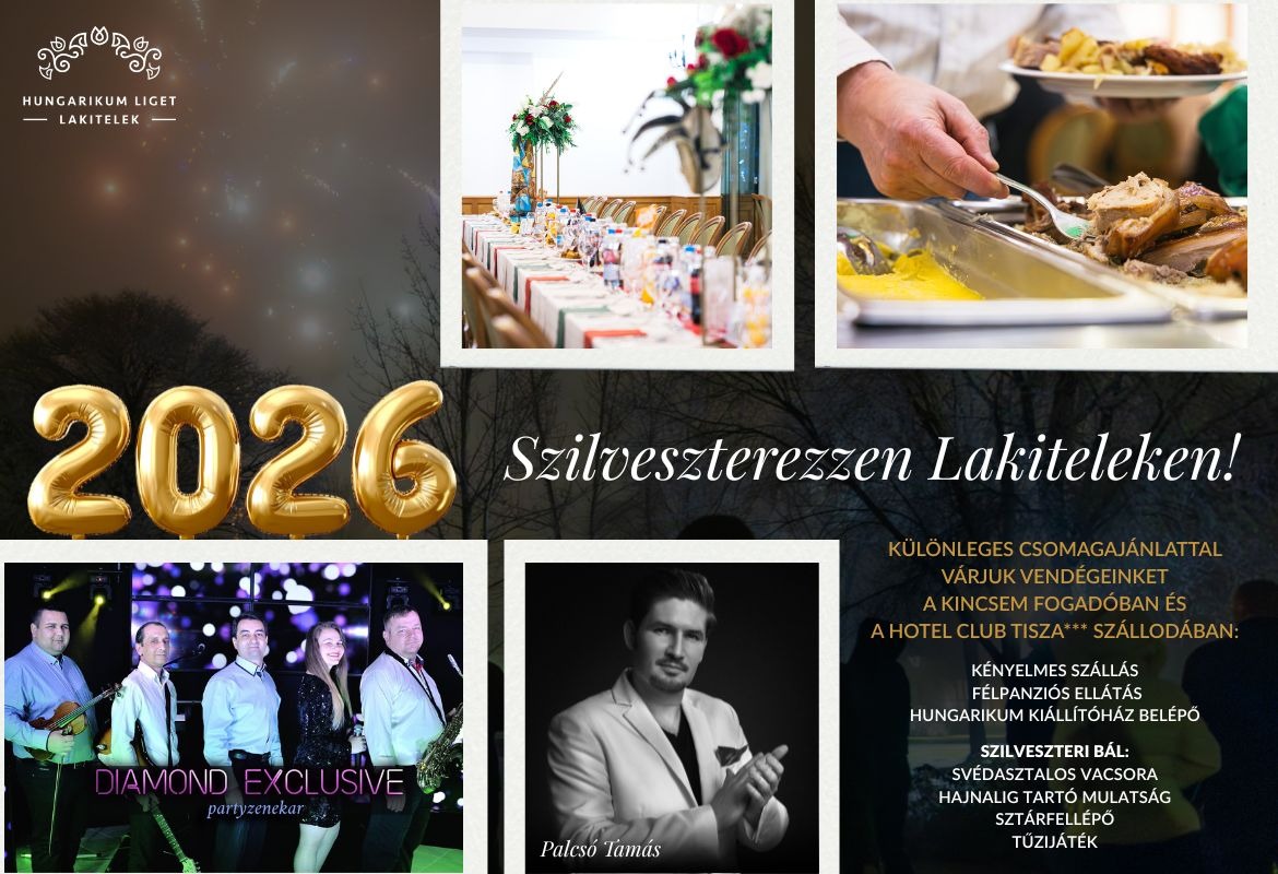 Szilveszteri ajánlat a Hotel Club Tisza*** szállodába és a Tiszavirág Vendégházba